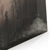 Dark Moody Winter Scene: Snowy Forest Walk Wall Art for Interiors