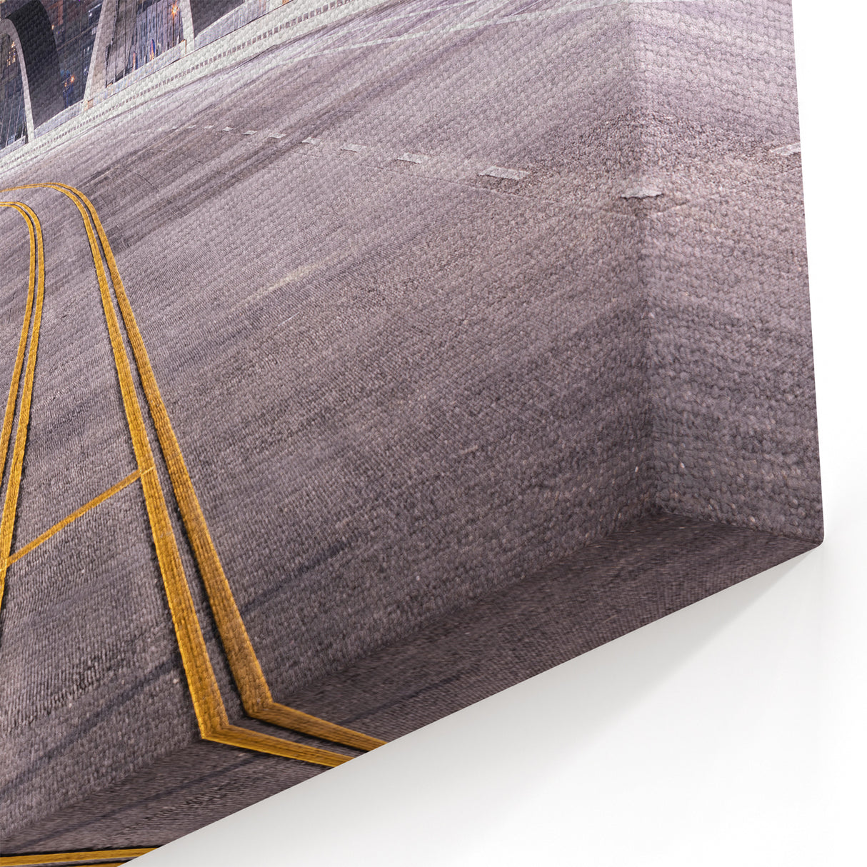 LA Bridge at Night - Sleek Modern Design with Downtown Skyline View