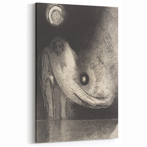 Mysterious Gothic Figure - Dark Gothic Art Canvas | Vintage Gothic Print