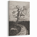 Medieval Gothic Canvas - Mysterious Path Dark Decor Style Art