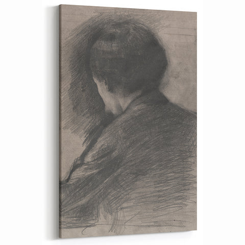 Gothic Wall Art - Mysterious Shadowy Portrait Dark Decor Style