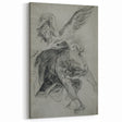 Vintage Gothic Prints - Angelic Figure Medieval Gothic Canvas