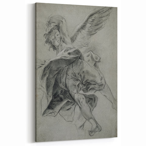 Vintage Gothic Prints - Angelic Figure Medieval Gothic Canvas