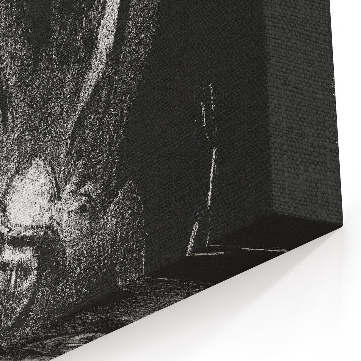 Gothic Wall Art - Dark Angelic Figure Medieval Gothic Canvas Print