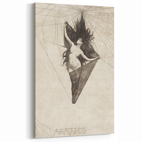 Gothic Artworks - Arachne Illustration Dark Medieval Gothic Canvas Print