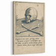 Vintage Gothic Prints - Skull and Crossbones Medieval Gothic Canvas Art