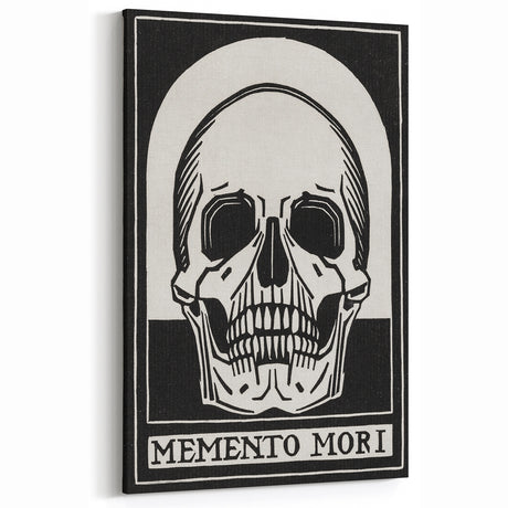 Memento Mori Gothic Skull Art - Vintage Dark Decor for Gothic Spaces