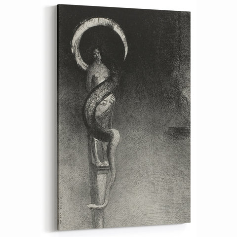 Eerie Gothic Serpent Art - Dark Decor for Mysterious Gothic Spaces