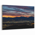 Salt Lake City Wall Art - Sunset Skyline View Utah Landscape Canvas Prints