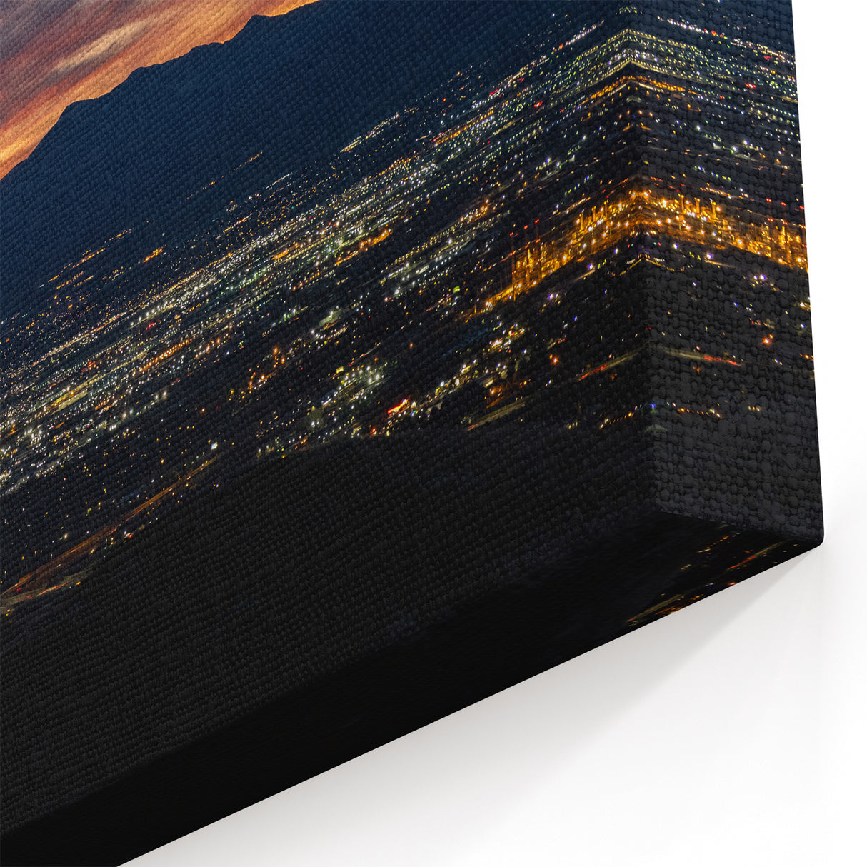 Salt Lake City Wall Art - Sunset Skyline View Utah Landscape Canvas Prints