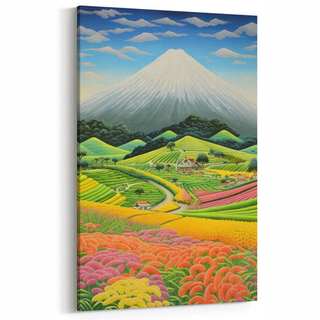 Colorful Electric Landscape Art – Modern Electric Wall Canvas Decor