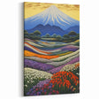 Electric Floral Mountain Art – Vibrant Modern Electric Wall Canvas