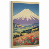 Serene Electric Mountain Landscape – Vibrant Electric Wall Canvas Art