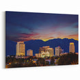 Utah Landscape Prints - Salt Lake City Skyline at Sunset Wall Decor