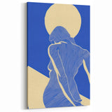 Abstract Electric Silhouette Art – Modern Vibrant Electric Wall Decor