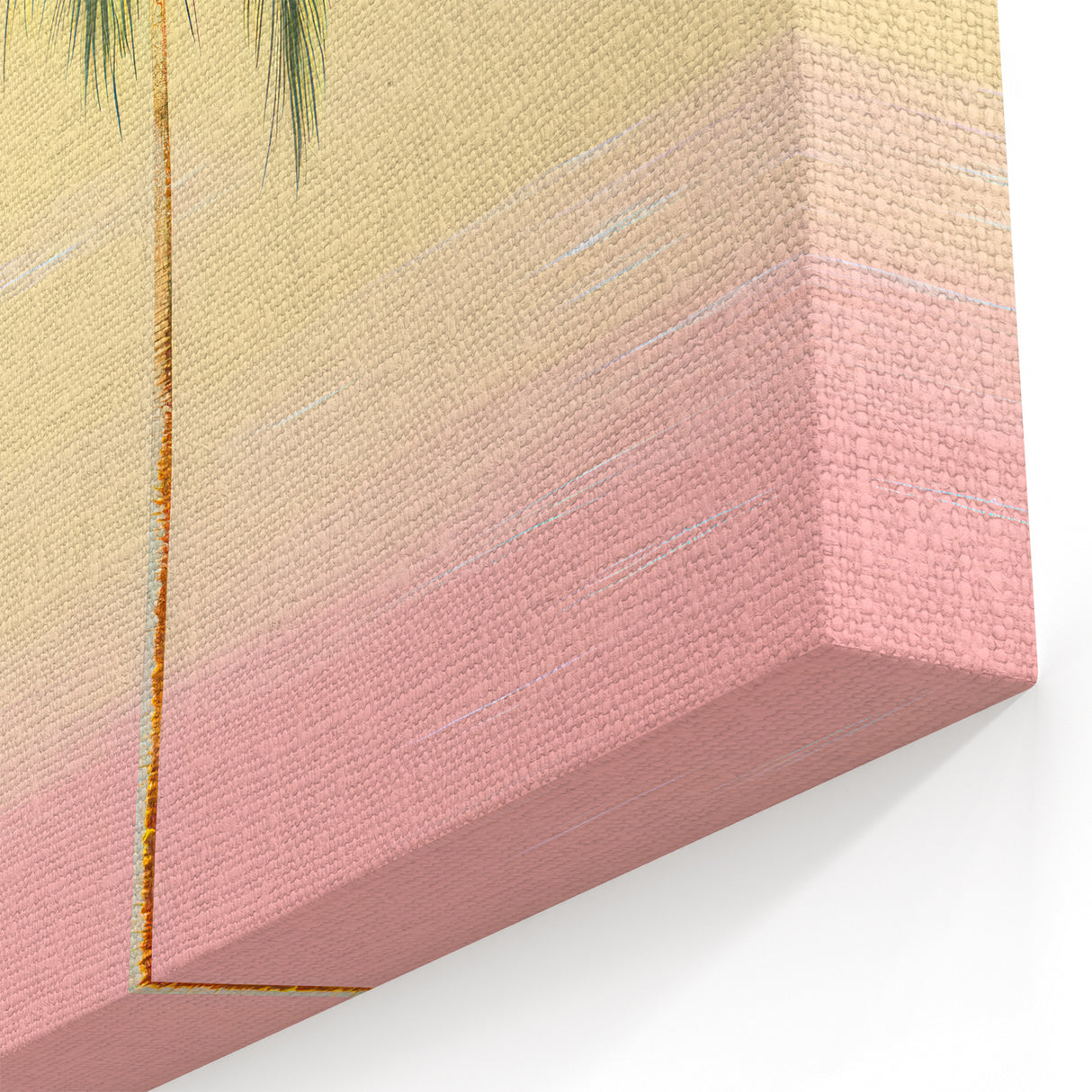 Minimalist Electric Palm Tree Art – Vibrant Electric Wall Canvas Decor