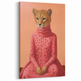 Chic Electric Cheetah Portrait Art – Modern Vibrant Electric Wall Decor
