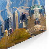 Salt Lake City Framed Art - Utah Skyline and Mountain Scenic View Prints