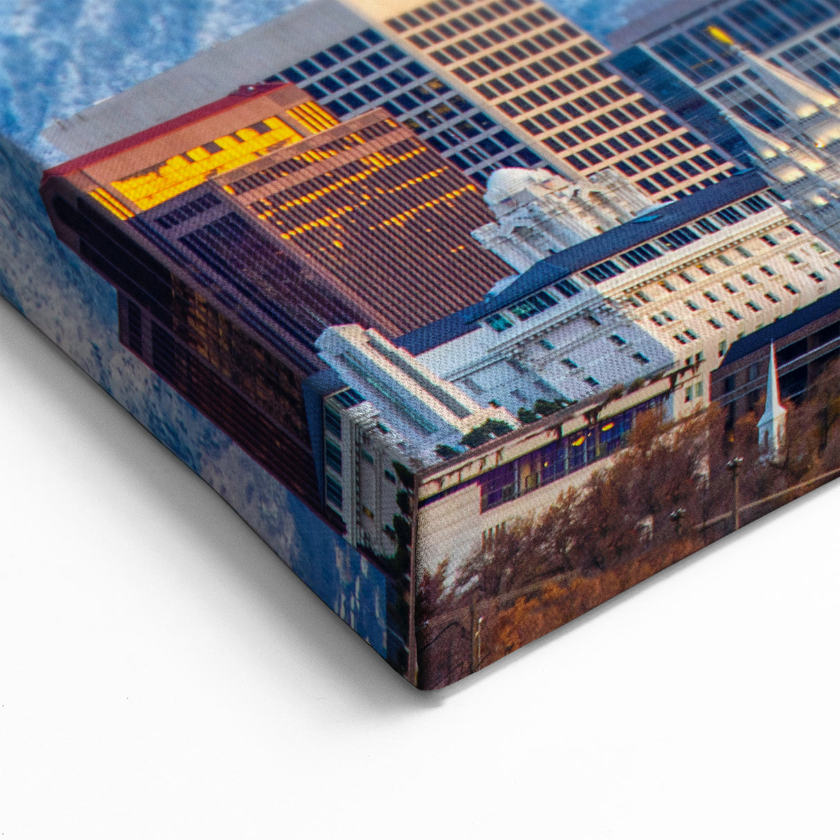 Salt Lake City Canvas Prints - Snowy Mountain Skyline Utah Scenic Art