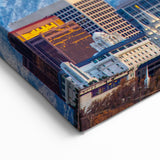 Salt Lake City Canvas Prints - Snowy Mountain Skyline Utah Scenic Art