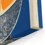 Vibrant Electric Bowl of Oranges Canvas - Modern Electric Decor