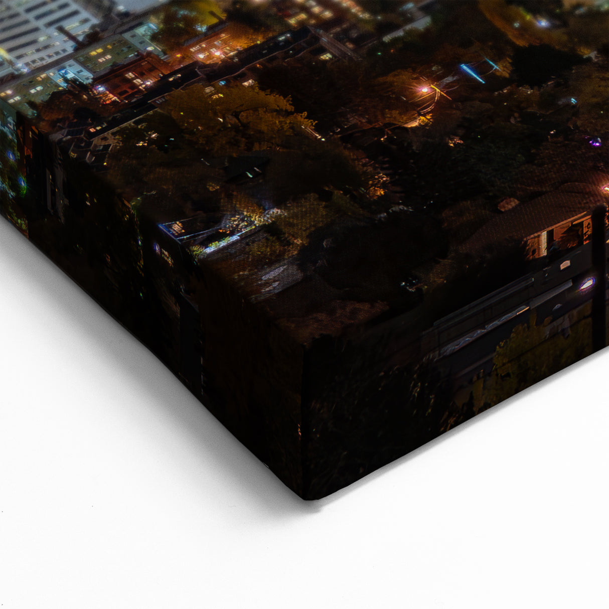 Salt Lake City Wall Art - Night Skyline View Utah Cityscape Canvas Prints