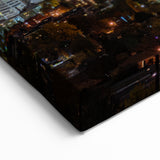 Salt Lake City Wall Art - Night Skyline View Utah Cityscape Canvas Prints