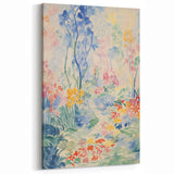 Electric Floral Pathway Canvas - Vibrant Abstract Wall Art Decor