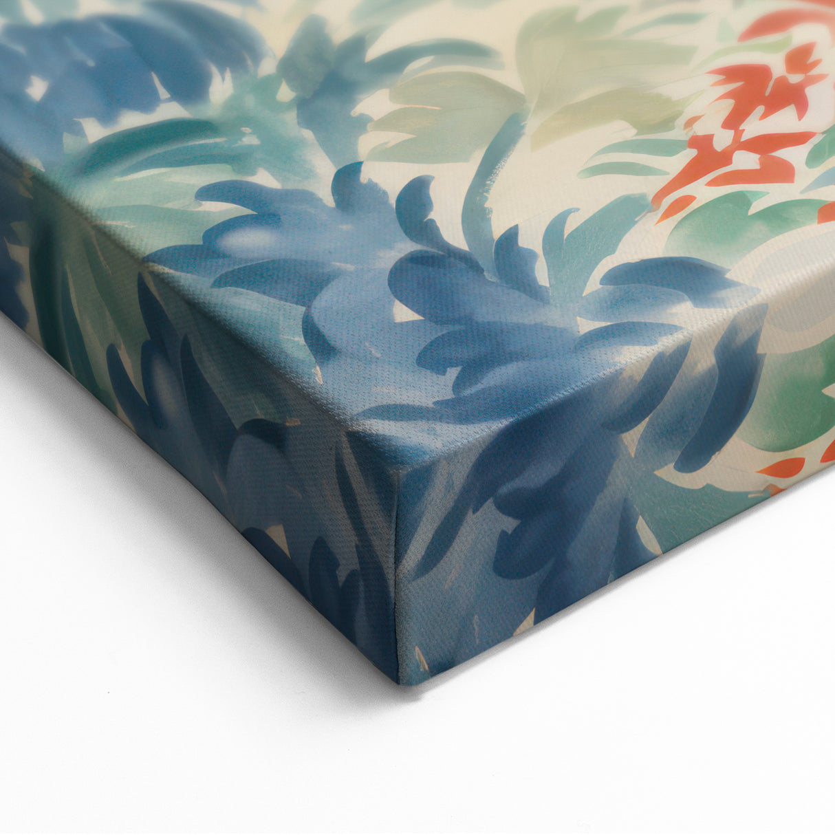 Electric Floral Pathway Canvas - Vibrant Abstract Wall Art Decor