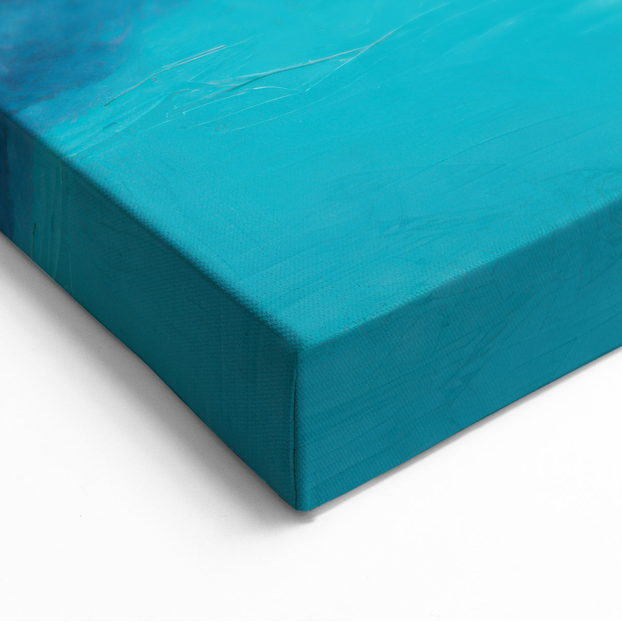 Abstract Electric Pink and Turquoise Canvas - Vibrant Modern Wall Art