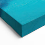 Abstract Electric Pink and Turquoise Canvas - Vibrant Modern Wall Art
