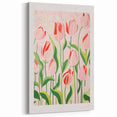 Abstract Electric Tulips Canvas - Modern Floral Vibrant Wall Art Decor