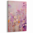 Electric Floral Fantasy Canvas - Abstract Pastel Modern Wall Art Decor