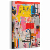 Abstract Electric Pop Art Canvas - Vibrant Modern Wall Art Decor