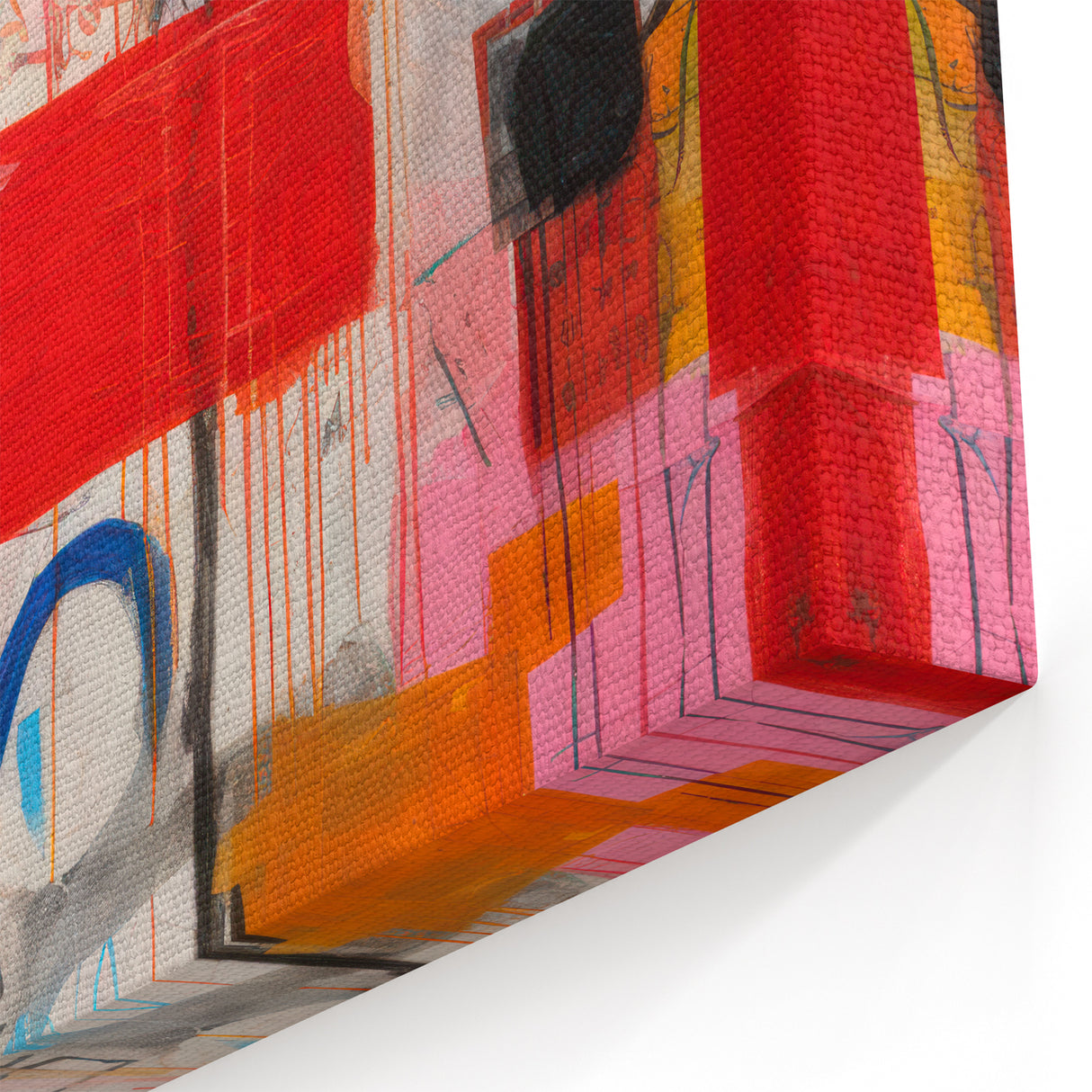 Abstract Electric Pop Art Canvas - Vibrant Modern Wall Art Decor