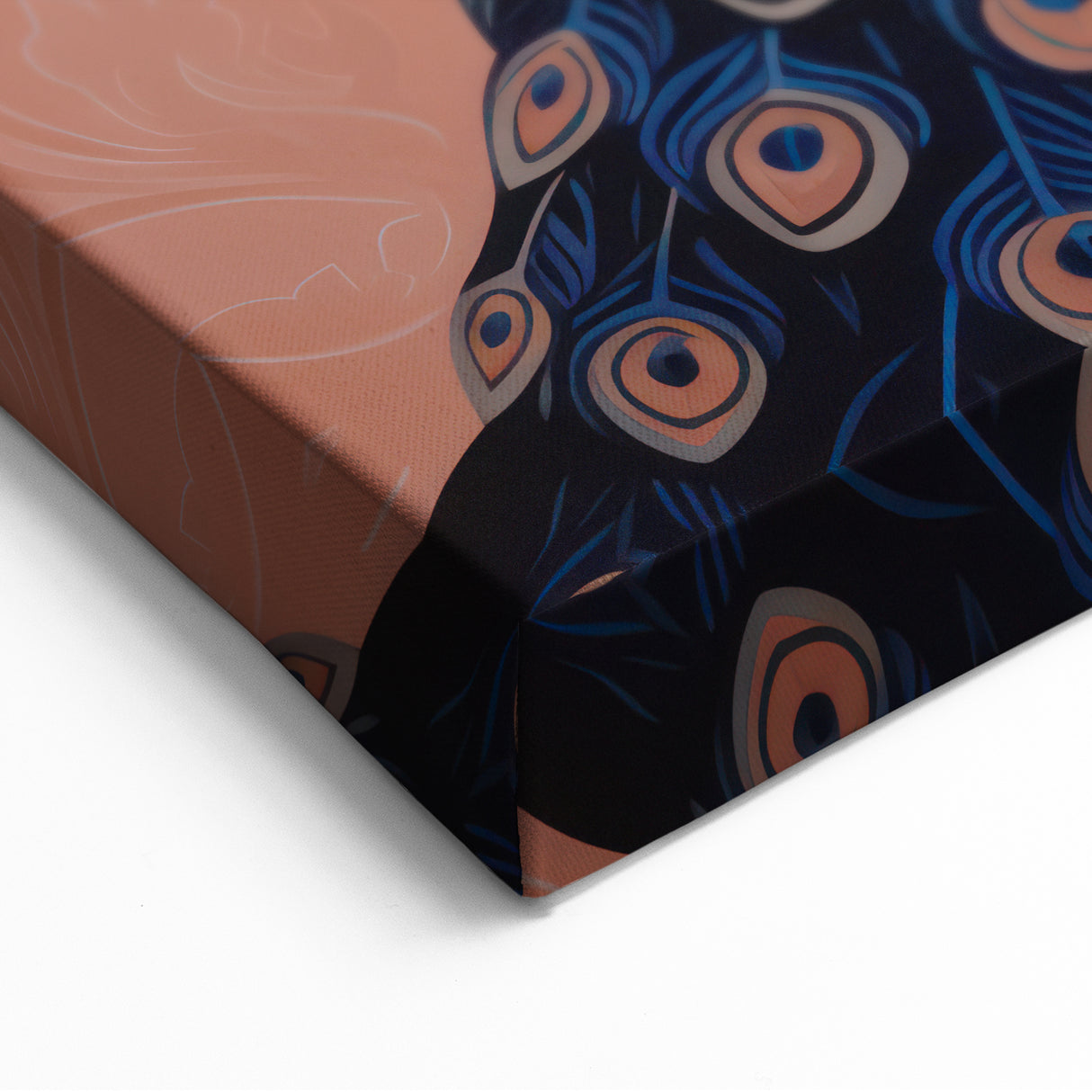 Elegant Electric Peacock Canvas - Modern Vibrant Wall Art Decor