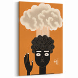 Playful Electric Pop Art Canvas - Modern Abstract Wall Art Decor
