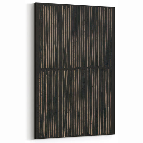Minimalist Electric Line Art Canvas - Modern Monochrome Wall Decor