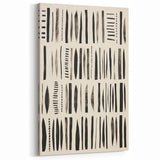 Abstract Electric Pattern Canvas - Monochrome Modern Wall Art Decor