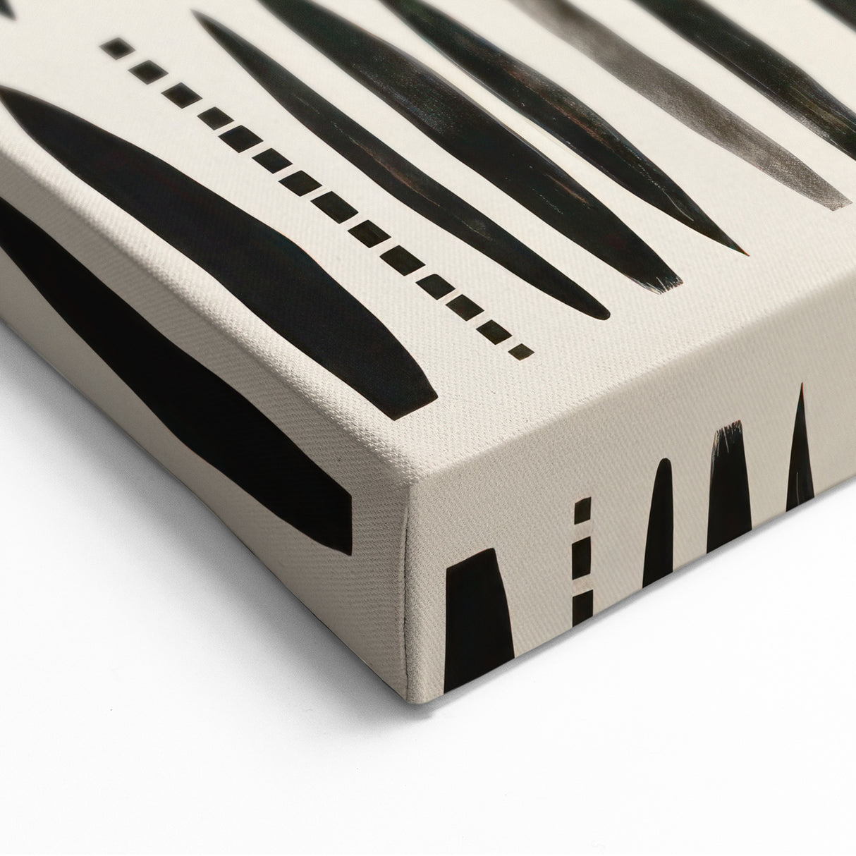 Abstract Electric Pattern Canvas - Monochrome Modern Wall Art Decor