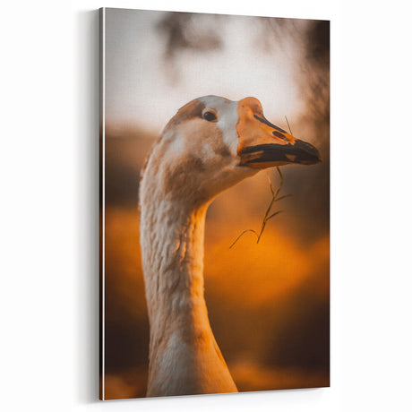 Rustic Goose Portrait Wall Art for Farmhouse and Nature-Inspired Decor