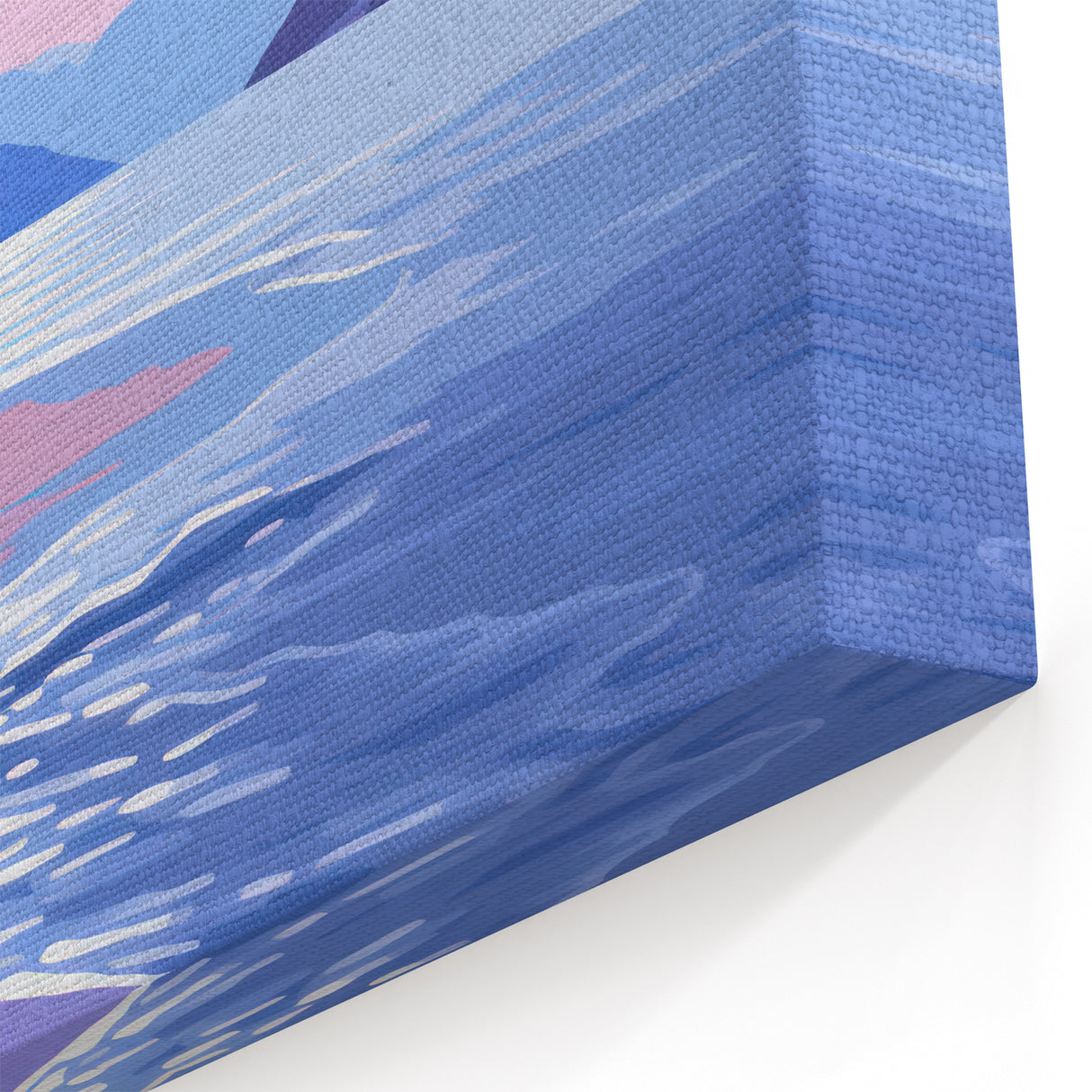 Serene Electric Coastal Canvas - Modern Vibrant Beach Wall Art Decor