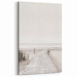 Minimalist Beach Boardwalk Coastal Wall Art - Seaside Nautical Decor