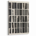 Modern Monochrome Grid Art Canvas - Electric Pattern Wall Decor
