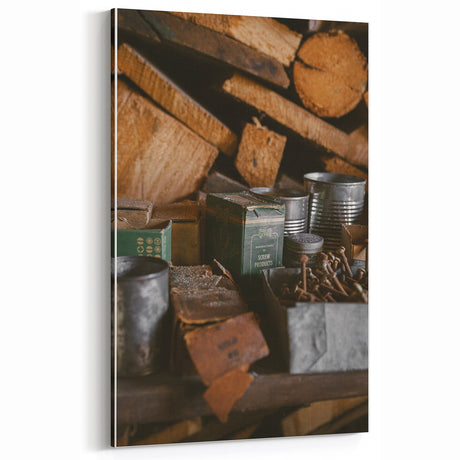 Vintage Industrial Wall Art – Rustic Farmhouse Decor for Home & Office