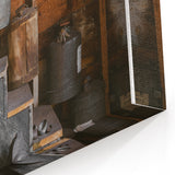 Antique Lamp Oil & Tools Wall Art – Rustic Wooden Farmhouse Decor