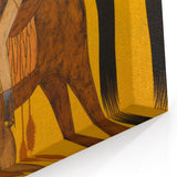 Electric Rider Art - Bold Abstract Electric Painting - Yellow Canvas
