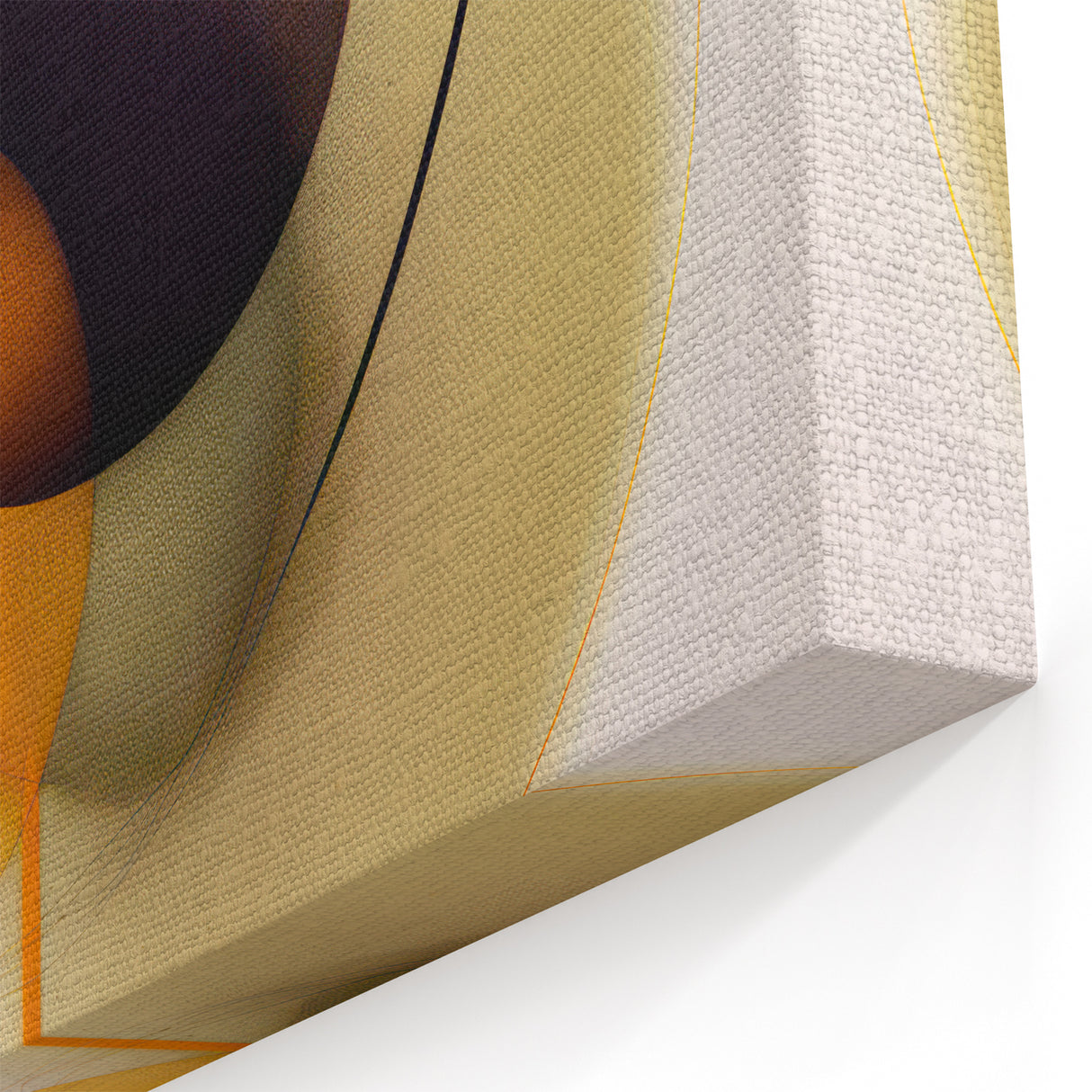 Abstract Electric Art - Modern Yellow and Black Canvas - Dynamic Decor