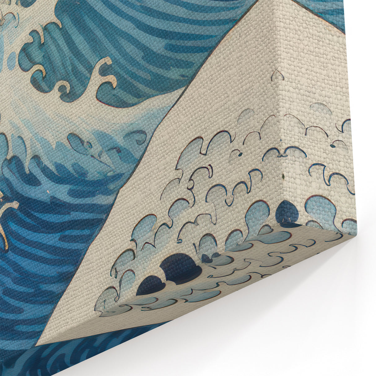 Electric Ocean Wave Art - Dynamic Blue Canvas Print - Coastal Decor
