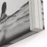 Coastal Wall Art - Surfer in Ocean Waves - Nautical Beach-Themed Print